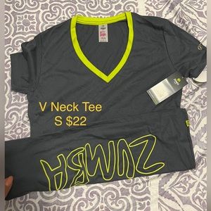 Zumba®️ V-neck Tee - S